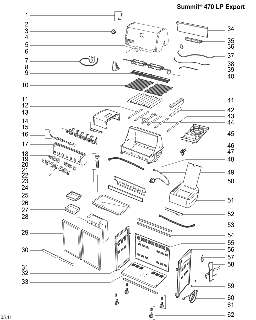 Weber 66266 Control Panel 470 SUM '17 EXP