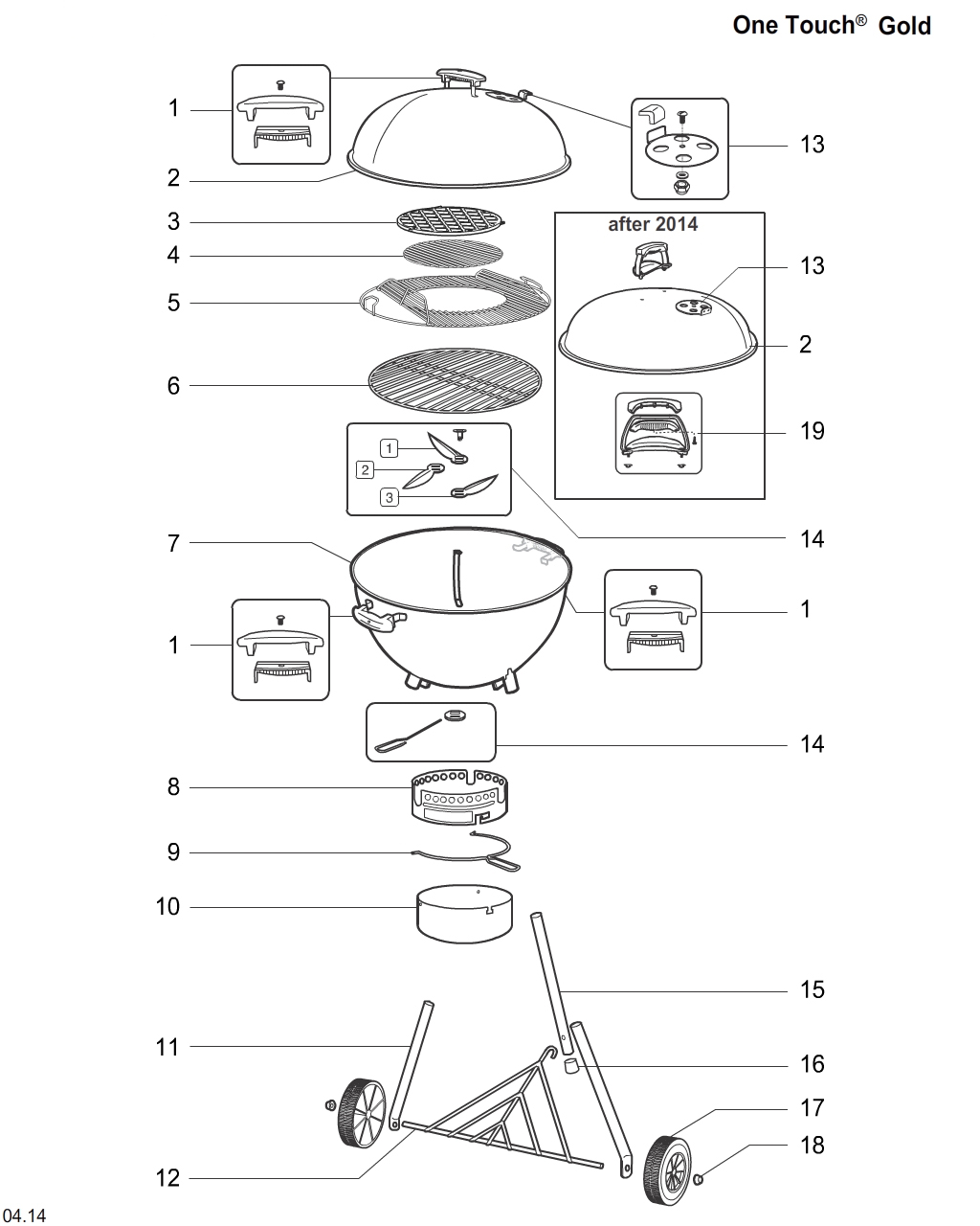 Weber 63075 Grate wire insert 57 cm
